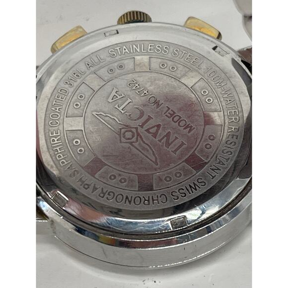 Invicta 4742 Watch Quartz Dial Chronograph Watch Diamond - Picture 7 of 8